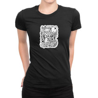 Funny Abstract Geometric Arc Ladies Fitted T-shirt | Artistshot