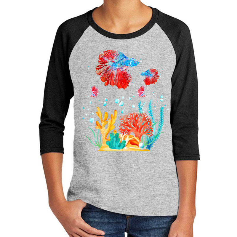 Saltwater Fishing In Ocean Youth 3/4 Sleeve by asbakku | Artistshot