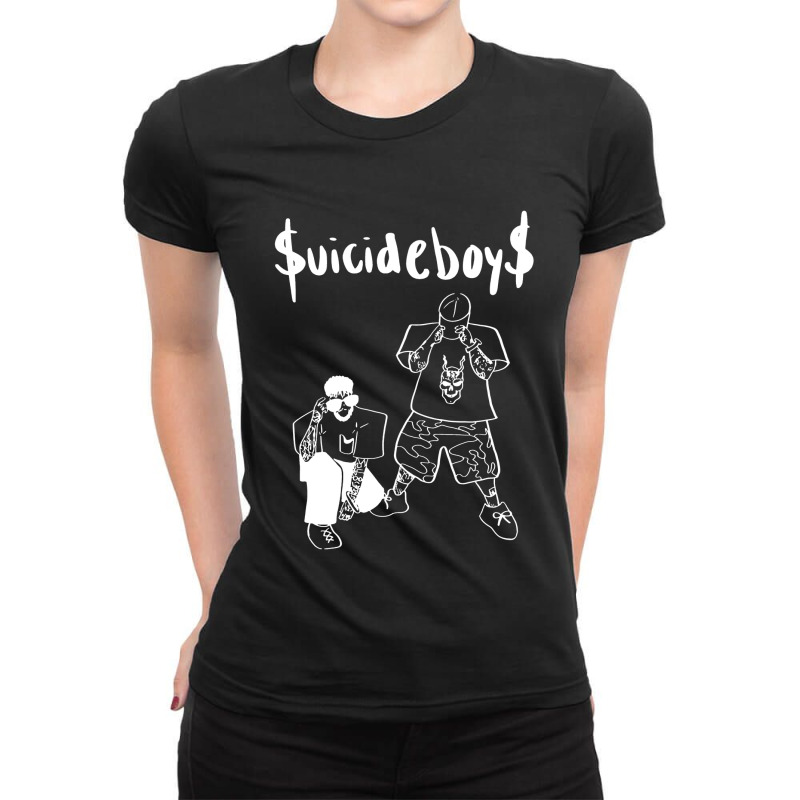 Boys And Music Ladies Fitted T-Shirt by meghan irwandi | Artistshot