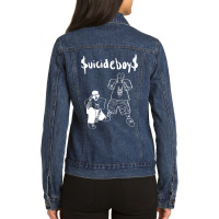 Boys And Music Ladies Denim Jacket | Artistshot