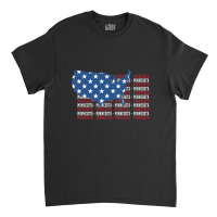 American Flag Minnesota City - Patriotic Gift Classic T-shirt | Artistshot