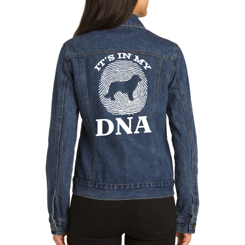 Karakachan T  Shirt Karakachan It`s In My D N A Fingerprint I Dog Kara Ladies Denim Jacket by elephantjellyfish | Artistshot