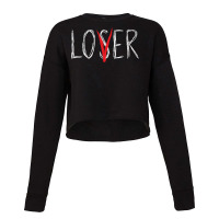 Loser Lover Shirt Horror Novelty Scary Movie  Loser Lover Pullover Hoo Cropped Sweater | Artistshot