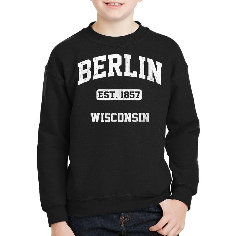 Berlin Wisconsin Wi Vintage State Athletic Style T Shirt Youth Sweatshirt | Artistshot