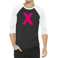 Pink X 3/4 Sleeve Shirt | Artistshot