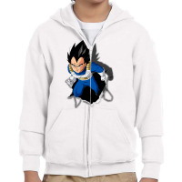 Dragon Ballz Vegeta Youth Zipper Hoodie | Artistshot