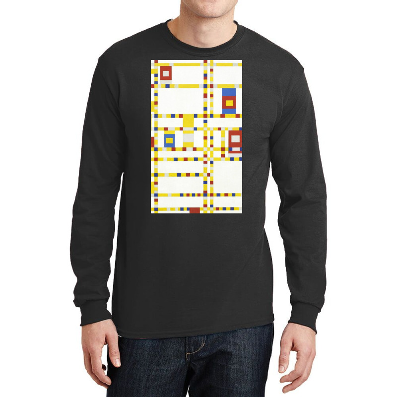 Piet Mondrian Broadway Boogie Woogie Long Sleeve Shirts by Dehartui | Artistshot