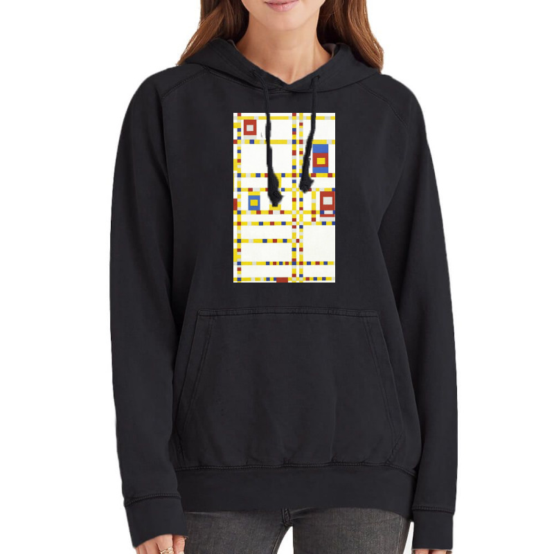 Piet Mondrian Broadway Boogie Woogie Vintage Hoodie by Dehartui | Artistshot