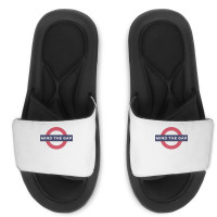 Mind The Gap Sweatshirt Slide Sandal | Artistshot