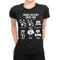 Things I Do In My Spare Time, Horologist Watch Collector T Shirt Ladies Fitted T-shirt | Artistshot