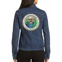 Us Naval Special Warfare Command Nswc Military Veteran T Shirt Ladies Denim Jacket | Artistshot