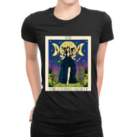 Hecate Triple Moon Goddess Hekate Wheel Witch Tarot Card Ladies Fitted T-shirt | Artistshot