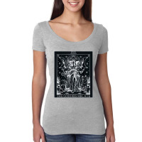 Hecate Tarot Card Triple Moon Goddess Witch Wiccan Pagan Women's Triblend Scoop T-shirt | Artistshot