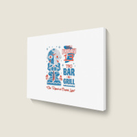 Friday 13 Tiki Bar Landscape Canvas Print | Artistshot