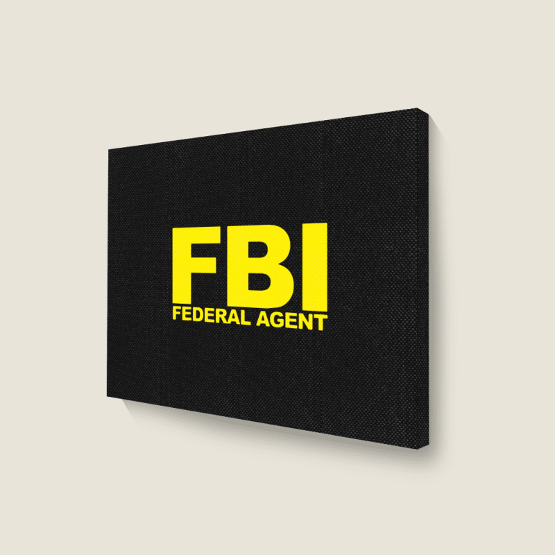 Fbi Federal Agent Landscape Canvas Print | Artistshot