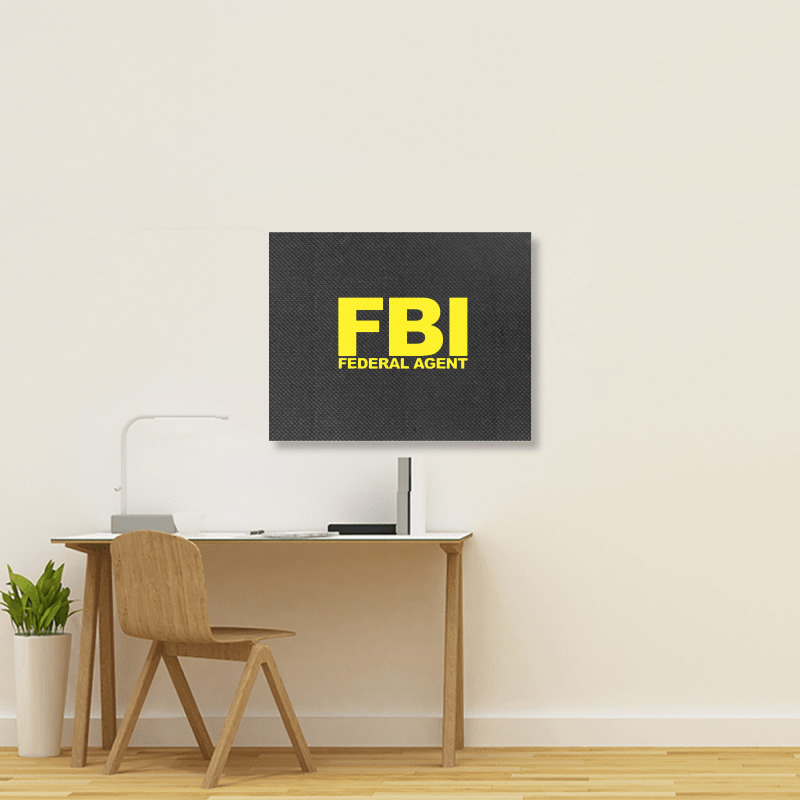 Fbi Federal Agent Landscape Canvas Print | Artistshot