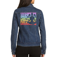 Meditation T  Shirt Meditation T  Shirt Ladies Denim Jacket | Artistshot