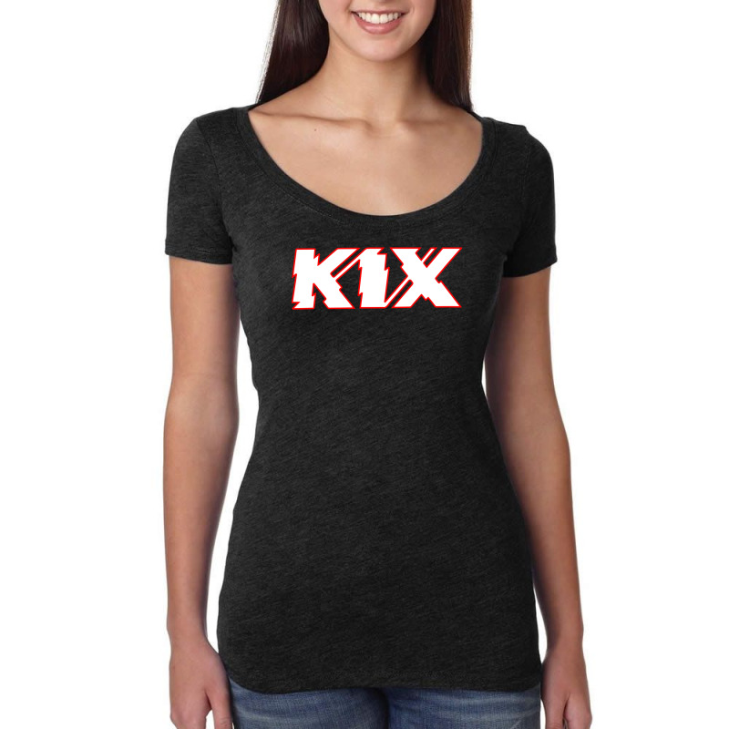 Kix Blow My Fuse Logo Women's Triblend Scoop T-shirt | Artistshot