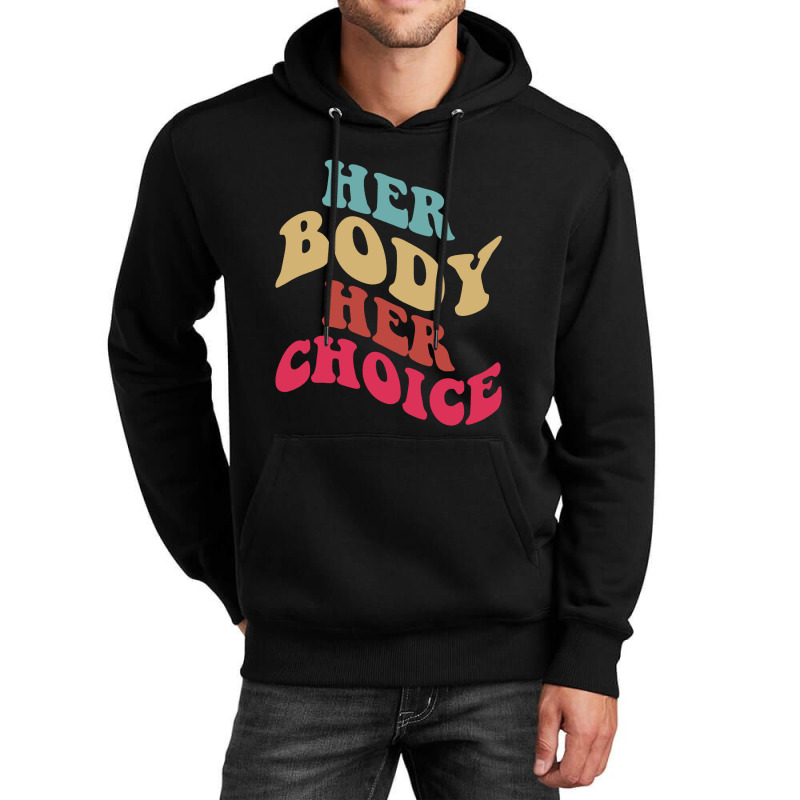 Her Body Her Choice Feminist Womens Vintage Feminist Unisex Hoodie | Artistshot