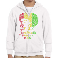 Juneteenth Celebrate 1865 Freedom Day Rhinestone Black Women T Shirt Youth Zipper Hoodie | Artistshot