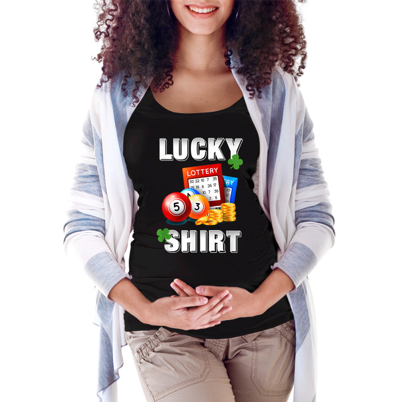 Lucky Lottery, Gambling Fun Lotto T Shirt, Dk Maternity Scoop Neck T-shirt by webberoliveria | Artistshot