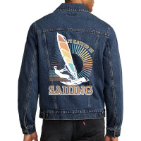 Sailing T  Shirt I'd Rather Be Sailing   Vintage Sailing T  Shirt Men Denim Jacket | Artistshot