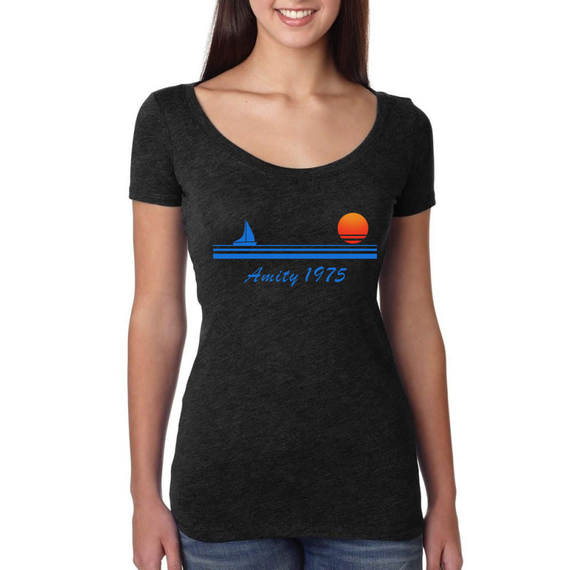 Amity Island 1975 Women's Triblend Scoop T-shirt by Agus w | Artistshot