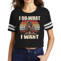 Cocker Spaniel I Do What I Want Funny Dog Vintage Retro T Shirt Scorecard Crop Tee | Artistshot