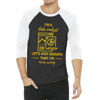 Data Analyst Data Analysis Scientist Analytic 3/4 Sleeve Shirt | Artistshot