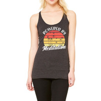 Meditation T  Shirt Powered By Meditation Meditation Spiritual Buddhis Racerback Tank | Artistshot