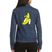 Large Banana Ladies Denim Jacket | Artistshot