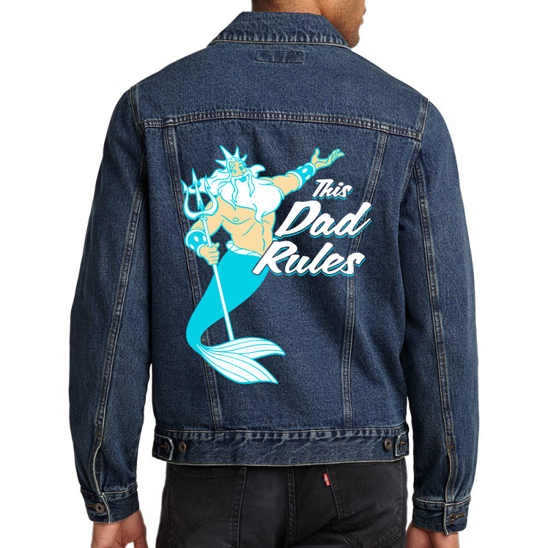 Mermaid King Triton Men Denim Jacket by Bulumata | Artistshot