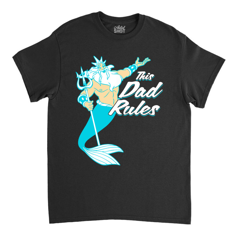 Mermaid King Triton Classic T-shirt by Bulumata | Artistshot