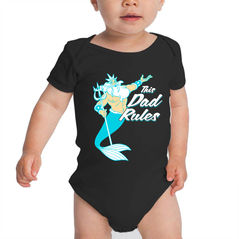 Mermaid King Triton Baby Bodysuit by Bulumata | Artistshot