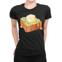 Brick Toast Bread Lover T  Shirt Honey Bread Brick Toast Topped With K Ladies Fitted T-shirt | Artistshot