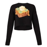 Brick Toast Bread Lover T  Shirt Honey Bread Brick Toast Topped With K Cropped Sweater | Artistshot