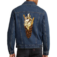 Bubble Waffle Ice Cream T  Shirt Egg Bubble Chocolate Waffle Vanilla I Men Denim Jacket | Artistshot