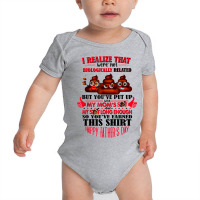 I Realize That We're Not Biologically Happy Father's Day Baby Bodysuit | Artistshot