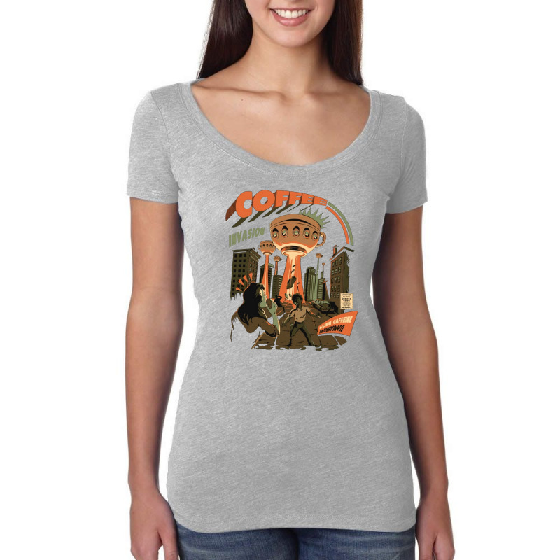 Coffee Invasion Women's Triblend Scoop T-shirt by albert254 | Artistshot