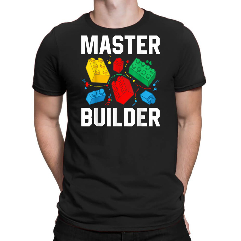 Master Builder Kids Building Blocks Brick Toy Master Builder T Shirt T-shirt | Artistshot