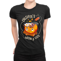 Calcifers Bacon And Egg I Camping Cooking I Bacon T Shirt Ladies Fitted T-shirt | Artistshot