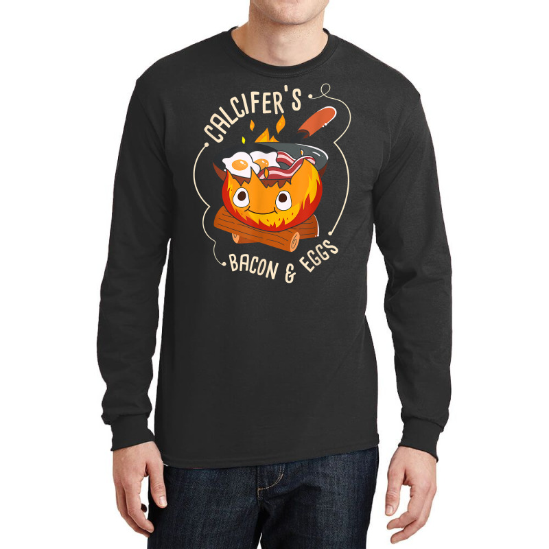 Calcifers Bacon And Egg I Camping Cooking I Bacon T Shirt Long Sleeve Shirts by jacolepachew | Artistshot