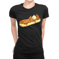 Caramel Eclair T  Shirt Salted Caramel Eclair With Meringue Toppings T Ladies Fitted T-shirt | Artistshot