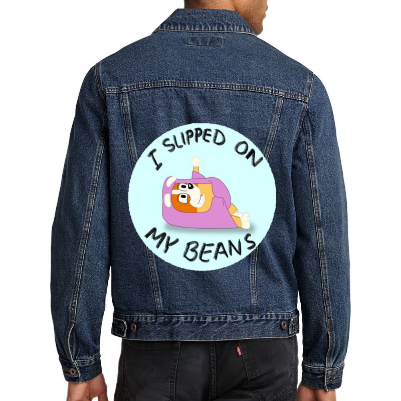 I Slipped On My Beans Men Denim Jacket | Artistshot