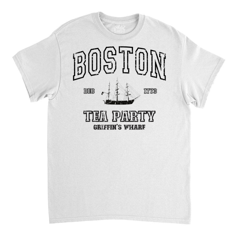 Boston T Shirt Vintage Tea Party 1773 Design Massachusetts T Shirt Classic T-shirt | Artistshot