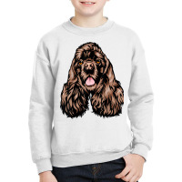 Cool Cocker Spaniel Face T Shirt Youth Sweatshirt | Artistshot