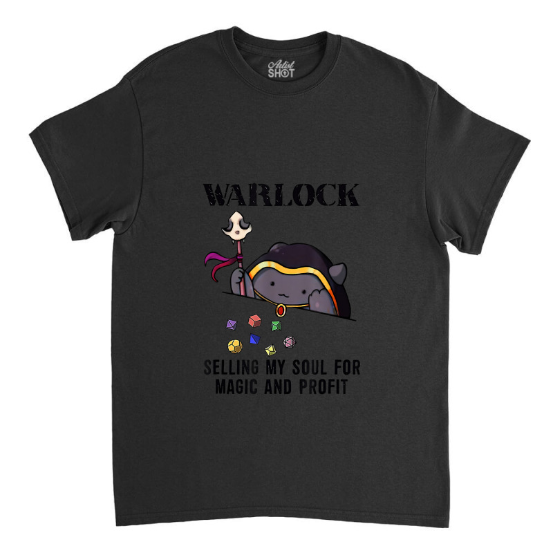 Dnd Dm Gaming Cat Warlock Funny Classic T-shirt by criticizematter | Artistshot