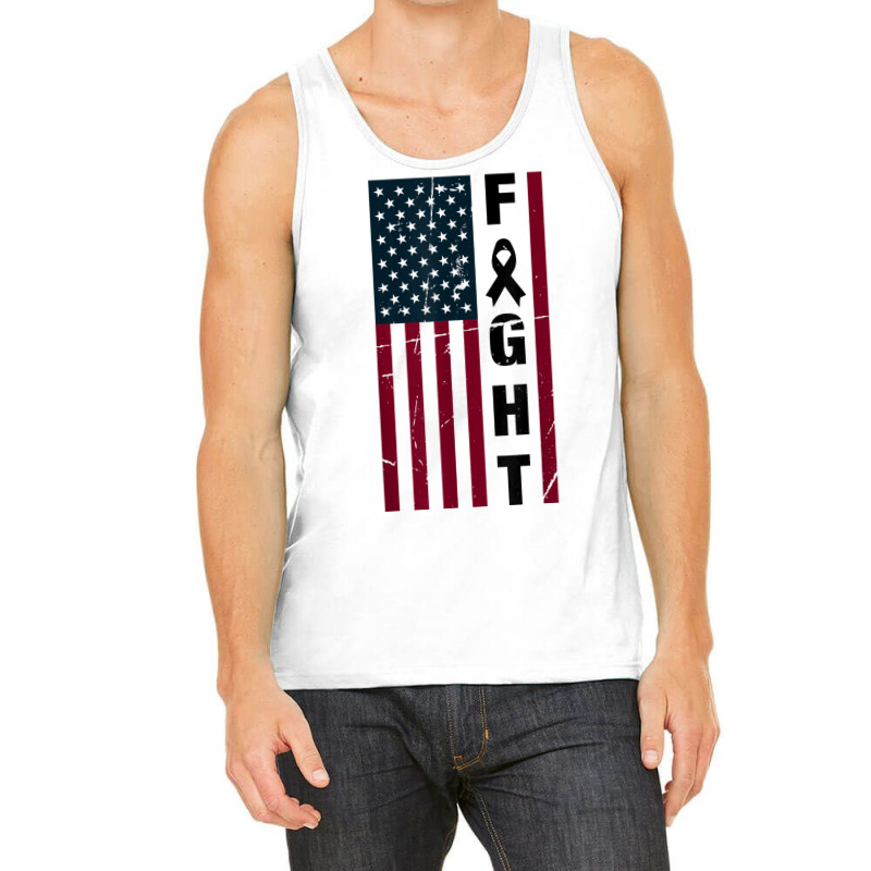 Fight Cancer Awareness T Shirts American Flag Grey Matters T Shirt Tank Top by juleakuehneman | Artistshot