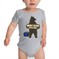 Brunet Island State Park Wisconsin Hitchhiking Bear T Shirt Baby Bodysuit | Artistshot