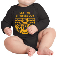 Let The Stresses Out Long Sleeve Baby Bodysuit | Artistshot